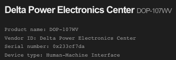 Delta Power Electronics Center HMI (Human-Machine Interface)